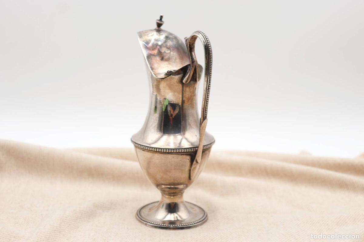 Antig&uuml;edades: jarra de leche de plata - Foto 3