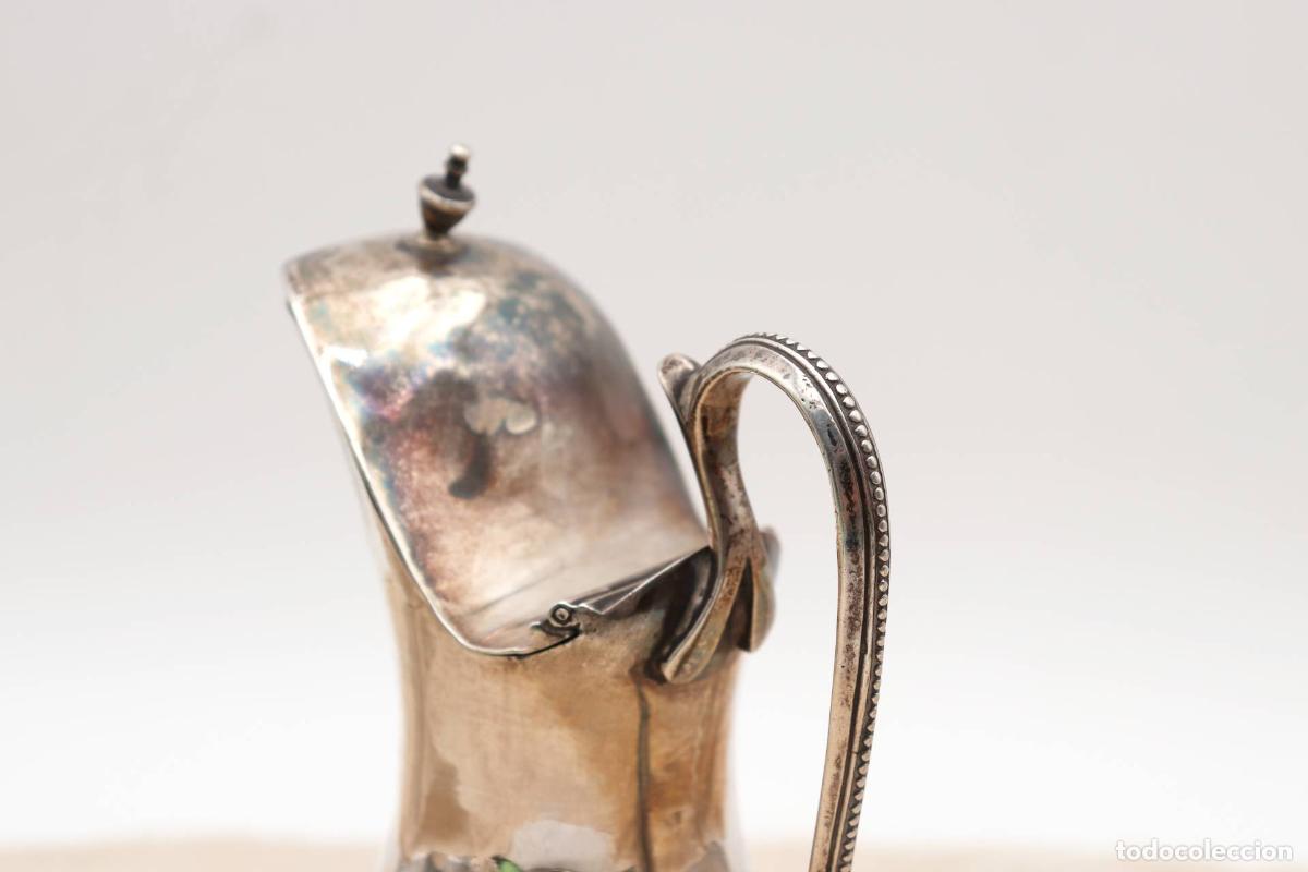 Antig&uuml;edades: jarra de leche de plata - Foto 5