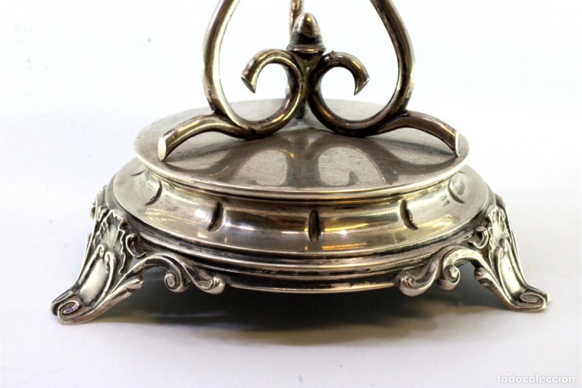 Antig&uuml;edades: Candelabro de altar de plata - Foto 2