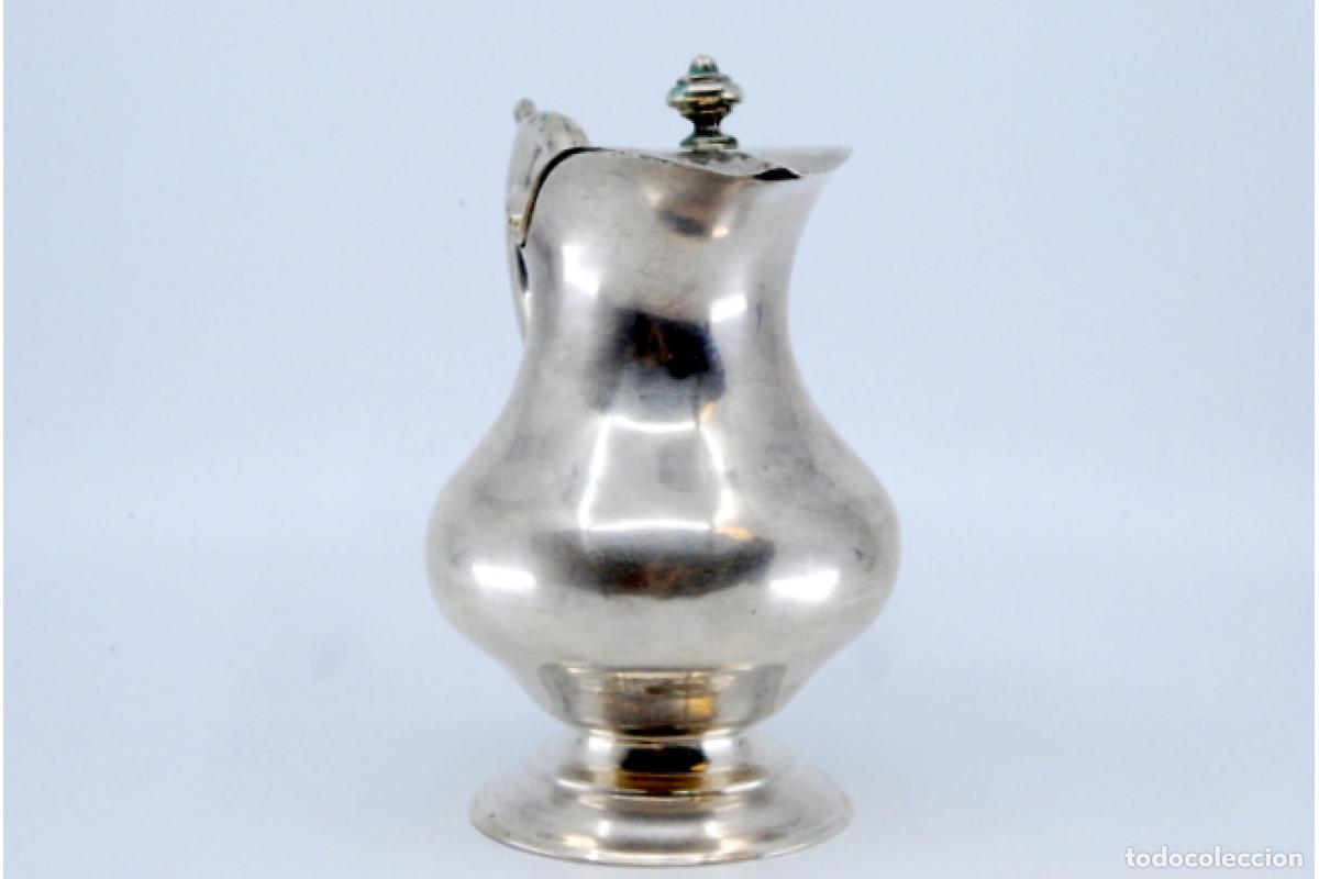 Antig&uuml;edades: jarra de leche de plata - Foto 4