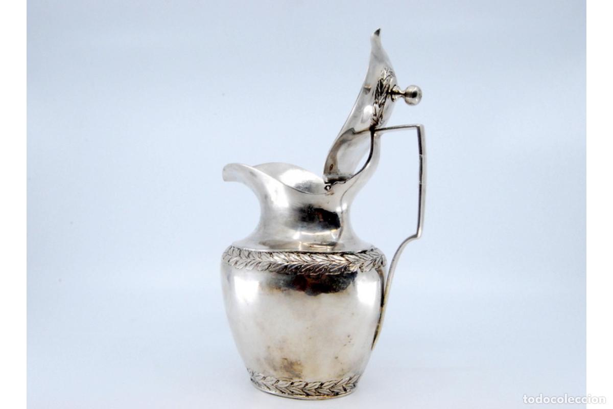 Antig&uuml;edades: jarra de leche de plata - Foto 7
