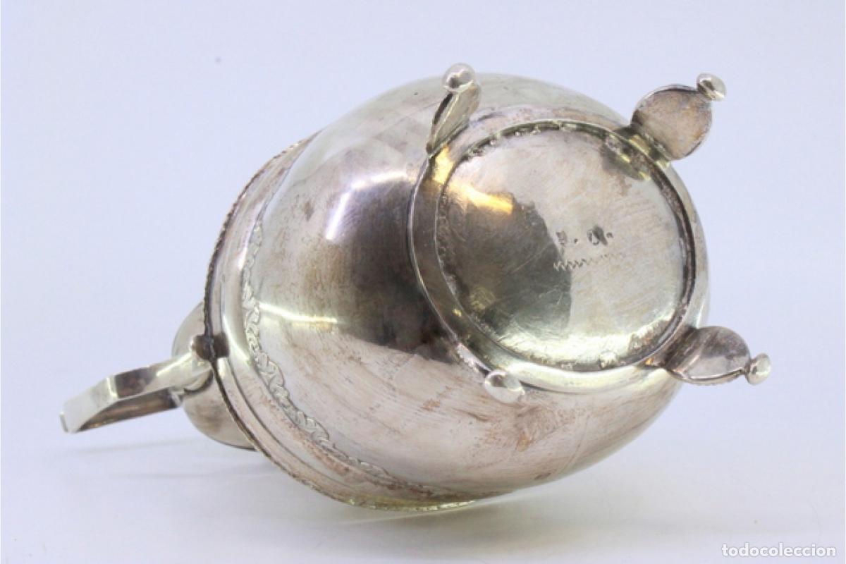 Antig&uuml;edades: jarra de leche de plata - Foto 3