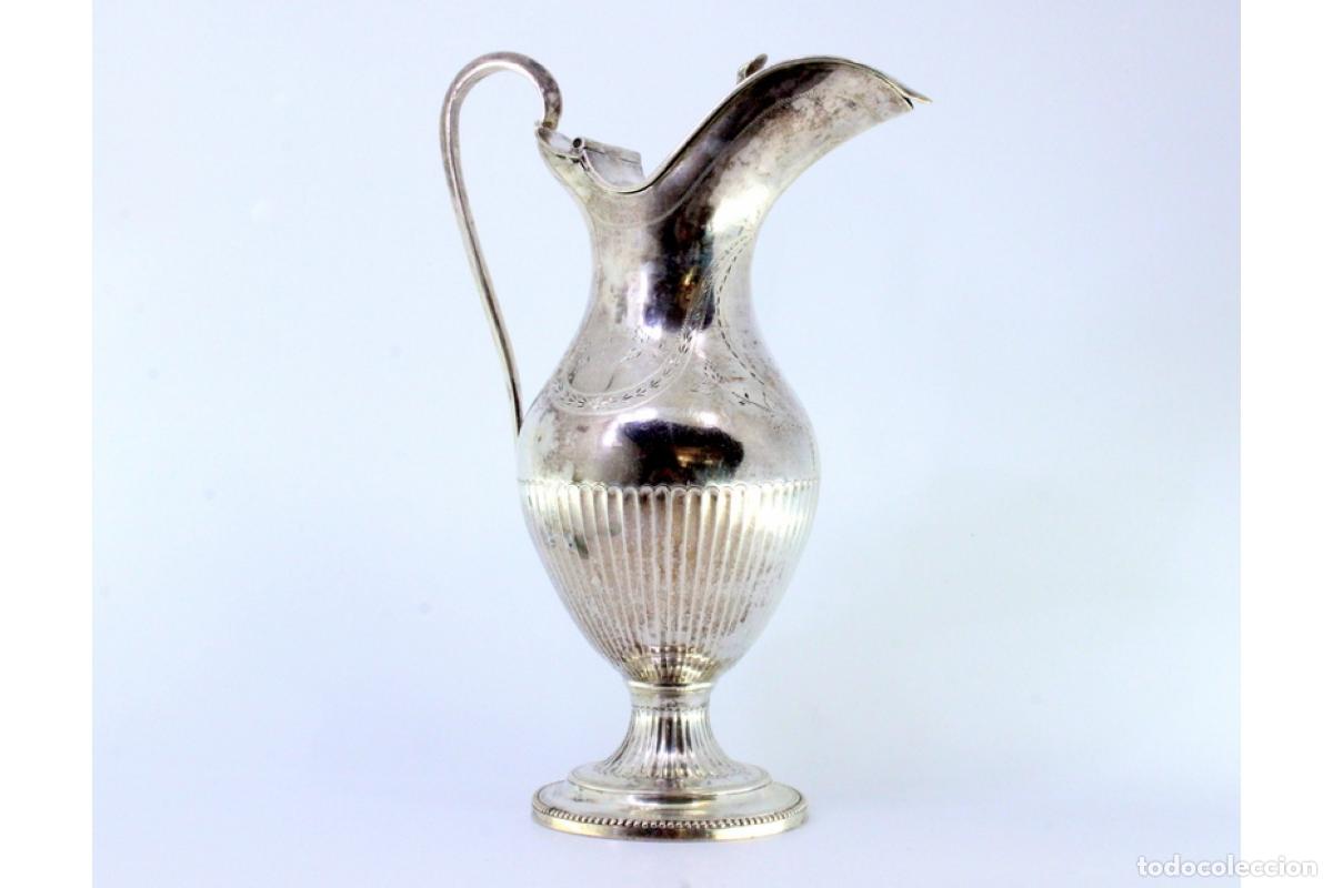 Antig&uuml;edades: jarra de leche de plata - Foto 3