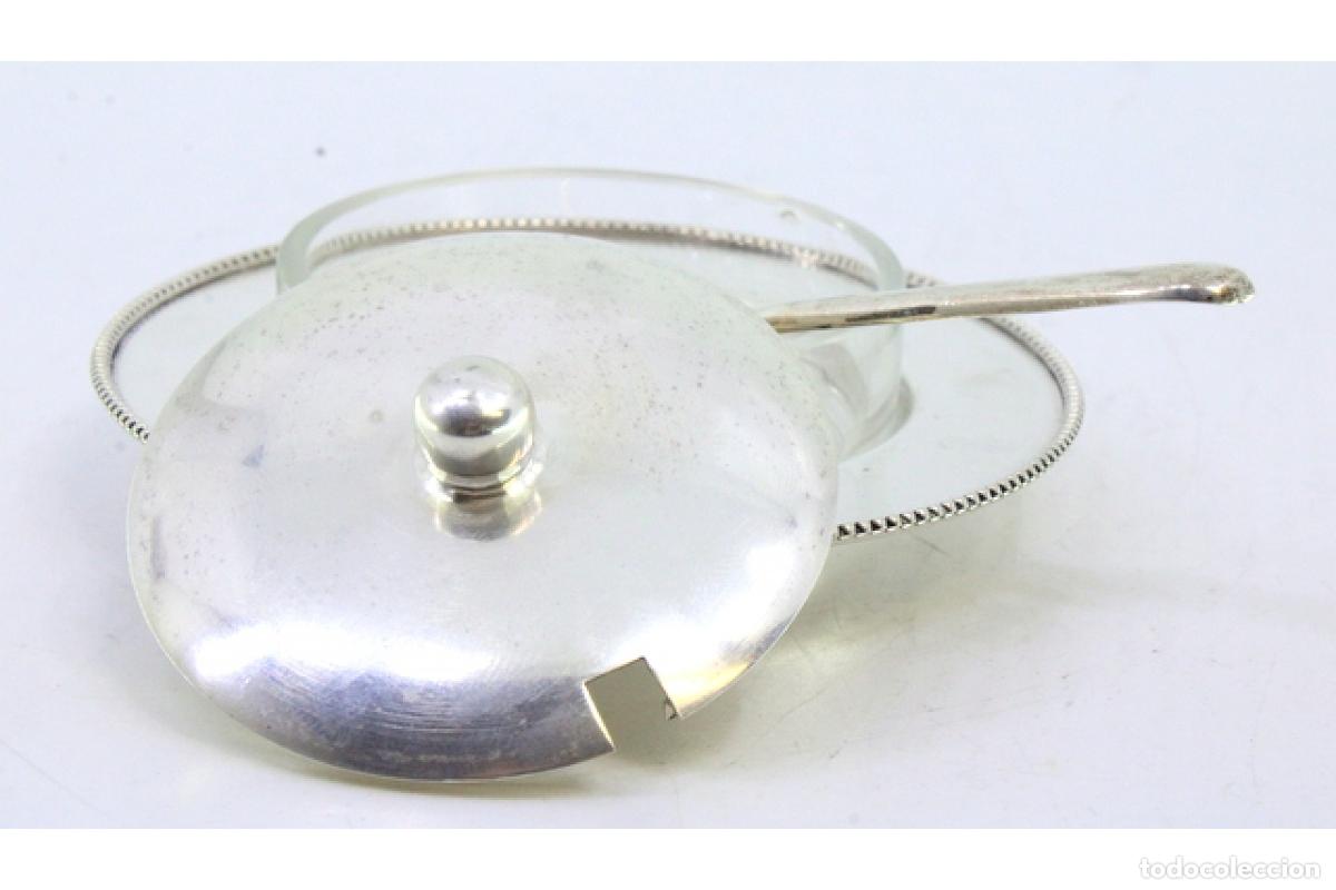 Antig&uuml;edades: mantequera de plata - Foto 3