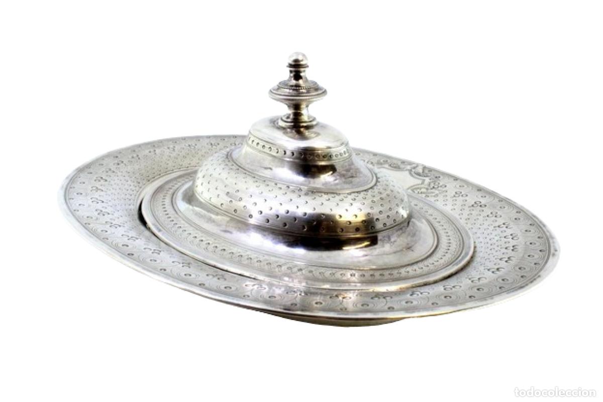 Antiquit&auml;ten: mantequera de plata