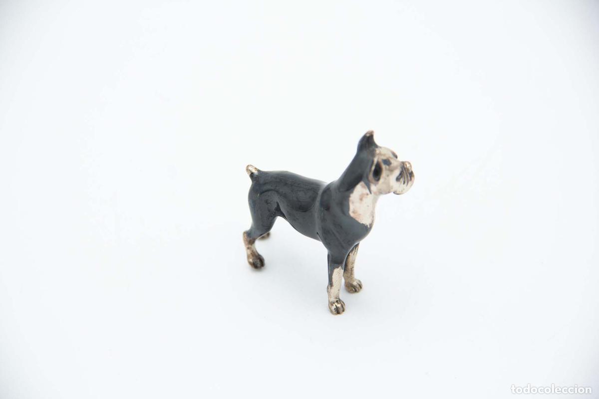 Antig&uuml;edades: Perro boxer, en color plata - Foto 2