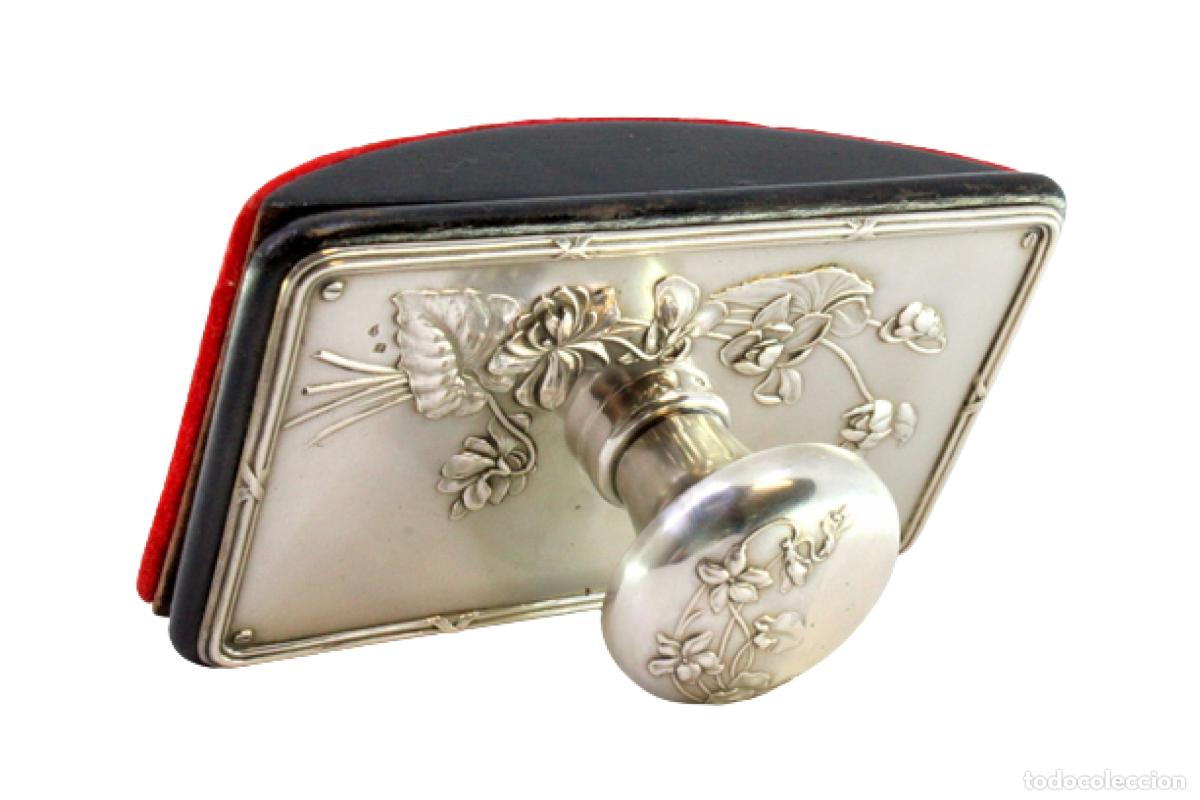 Antig&uuml;edades: Papel secante de plata - Art Nouveau