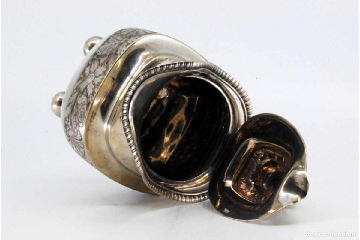 Antig&uuml;edades: jarra de leche de plata - Foto 7