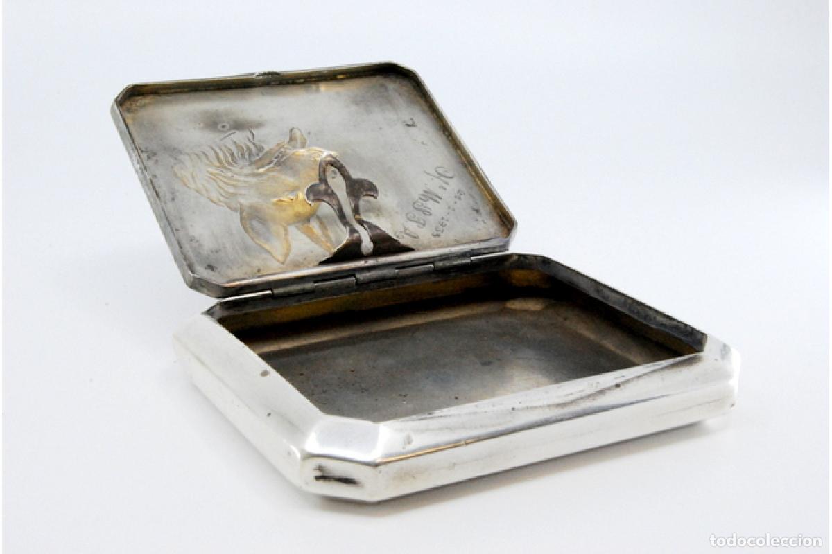 Antig&uuml;edades: Caja de tabaco, plata - Foto 4