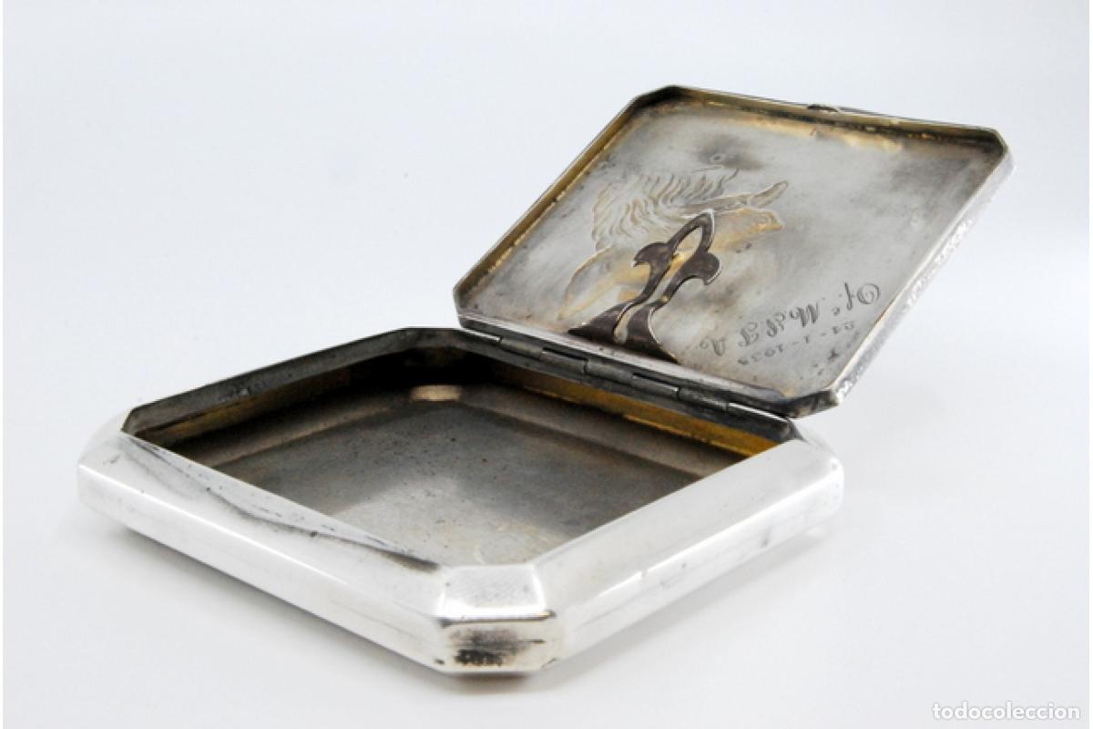 Antig&uuml;edades: Caja de tabaco, plata - Foto 5