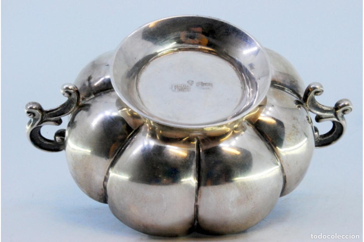 Antig&uuml;edades: plato de dulces de plata - Foto 2