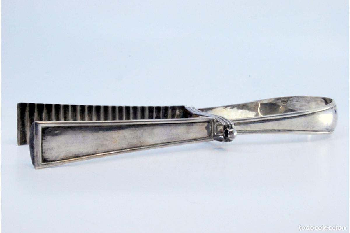 Antig&uuml;edades: Pinzas para ensalada o pan, de plata - Foto 2