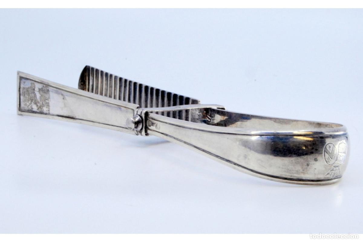 Antig&uuml;edades: Pinzas para ensalada o pan, de plata - Foto 3