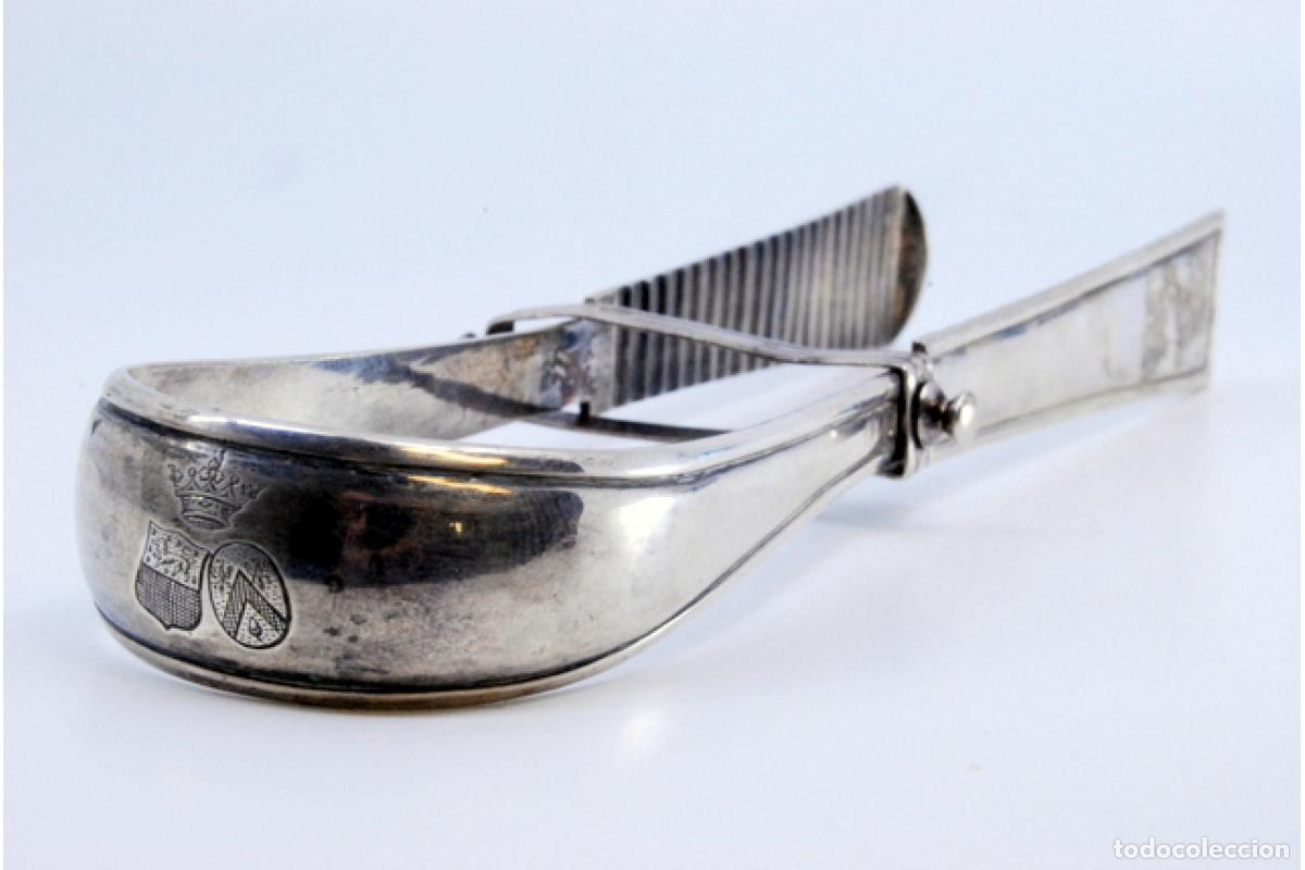 Antig&uuml;edades: Pinzas para ensalada o pan, de plata - Foto 5