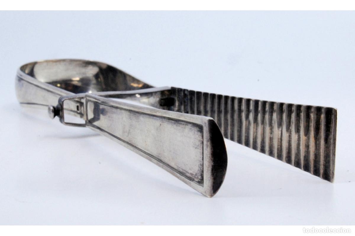 Antig&uuml;edades: Pinzas para ensalada o pan, de plata - Foto 7