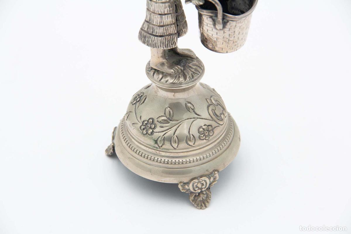 Antig&uuml;edades: Palillero de plata - Ind&iacute;gena - Foto 2