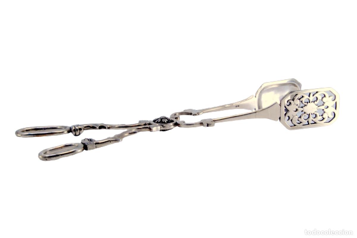 Antiquit&auml;ten: Pinzas para ensalada o pan, de plata