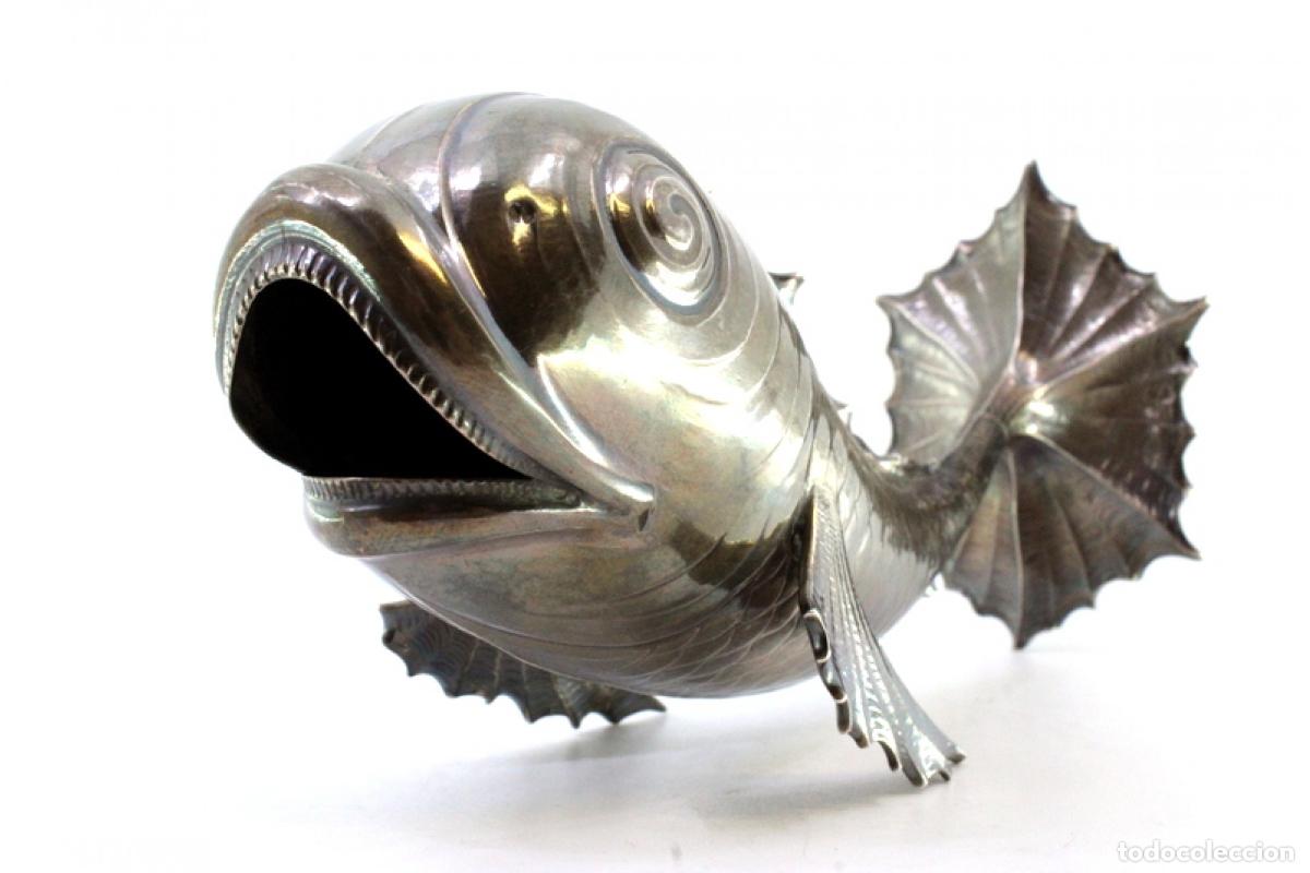 Antig&uuml;edades: Palillero de plata - Pez - Foto 9