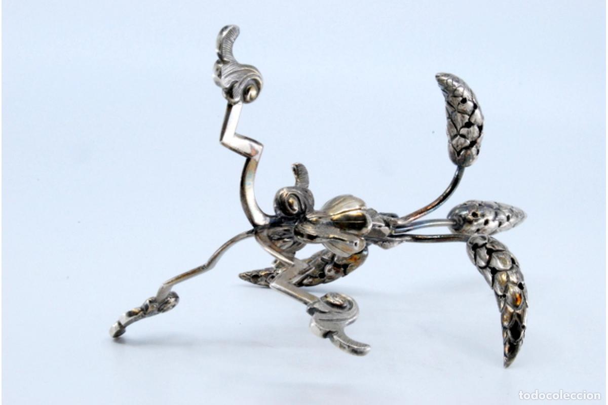 Antig&uuml;edades: Palillero de plata - Espigas de trigo - Foto 3