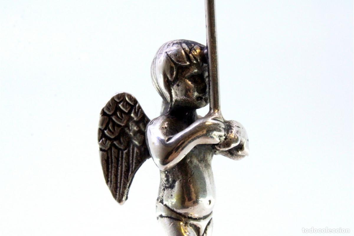 Antig&uuml;edades: Palillero de plata - &Aacute;ngel - Foto 2