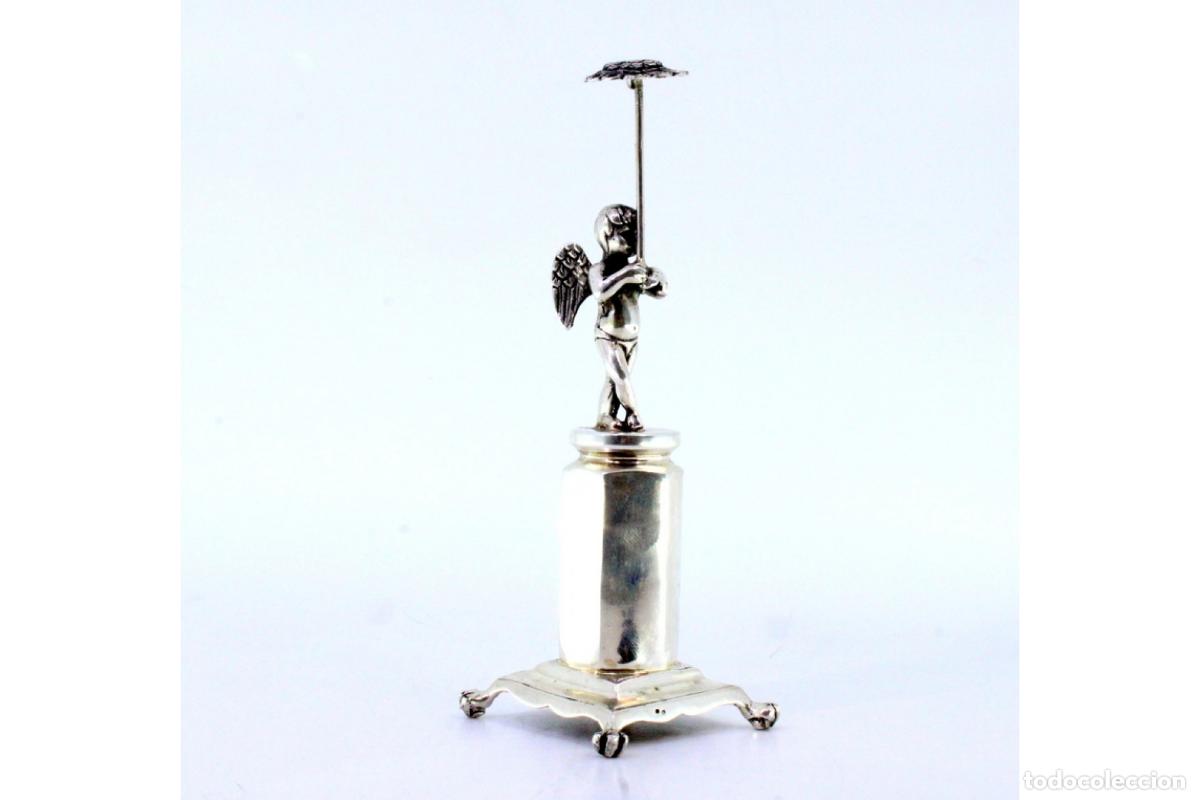 Antig&uuml;edades: Palillero de plata - &Aacute;ngel - Foto 6