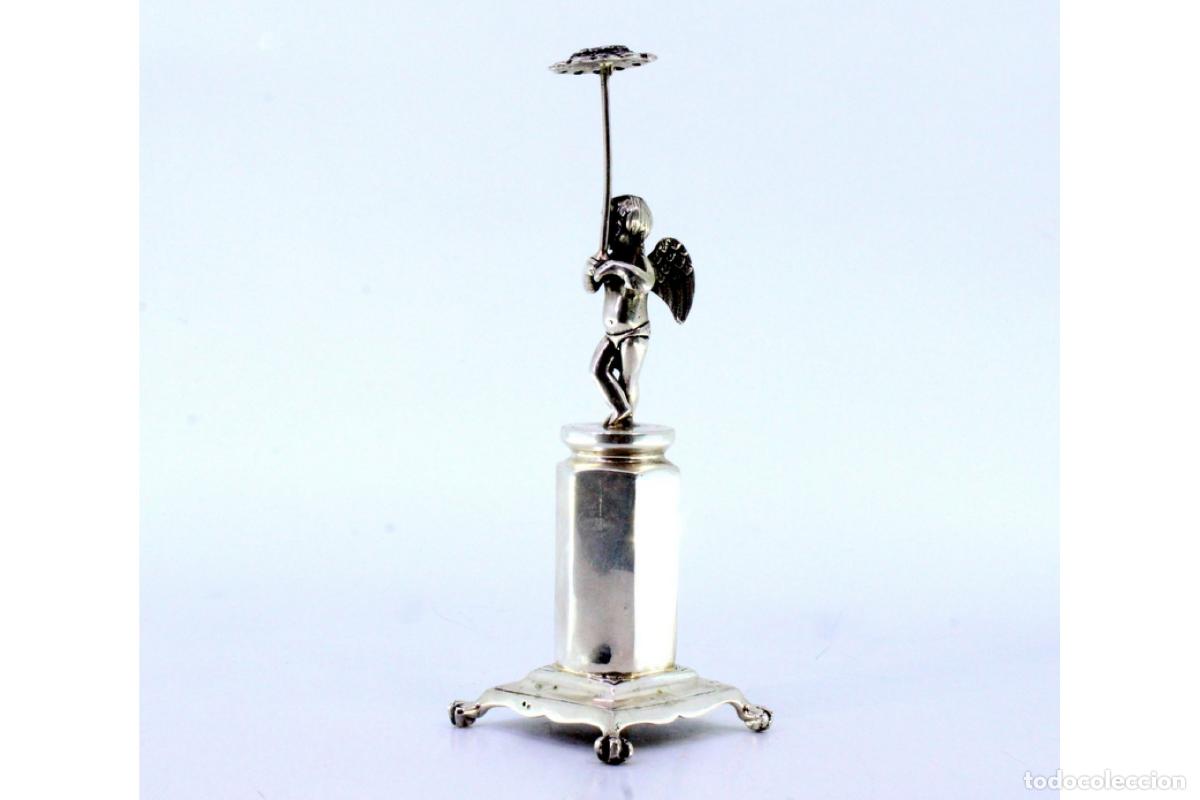 Antig&uuml;edades: Palillero de plata - &Aacute;ngel - Foto 8