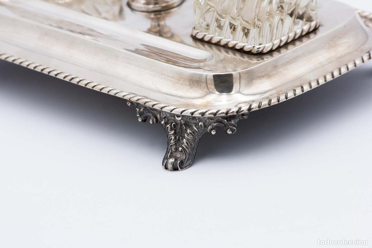 Antig&uuml;edades: tintero de plata - Foto 4