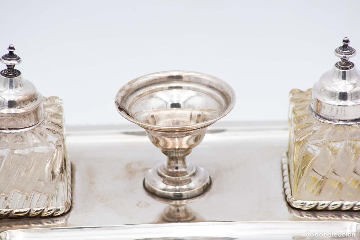 Antig&uuml;edades: tintero de plata - Foto 5