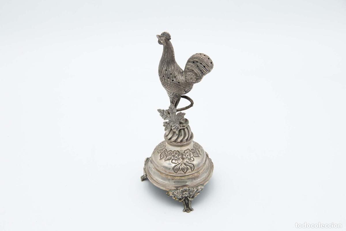 Antig&uuml;edades: Palillero de plata - Gallo - Foto 2