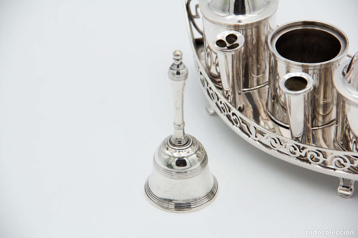 Antig&uuml;edades: tintero de plata - Foto 3