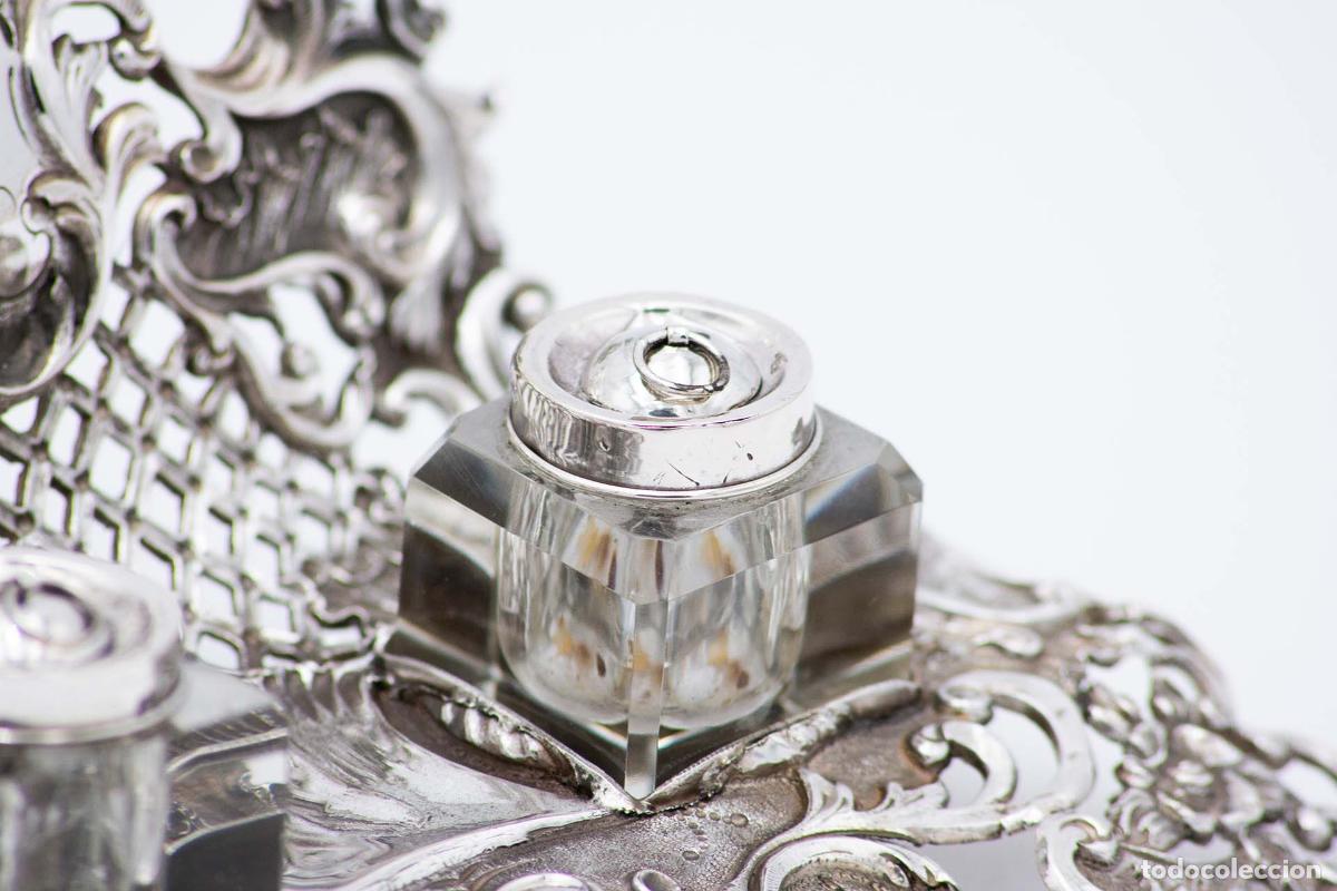 Antig&uuml;edades: tintero de plata - Foto 4