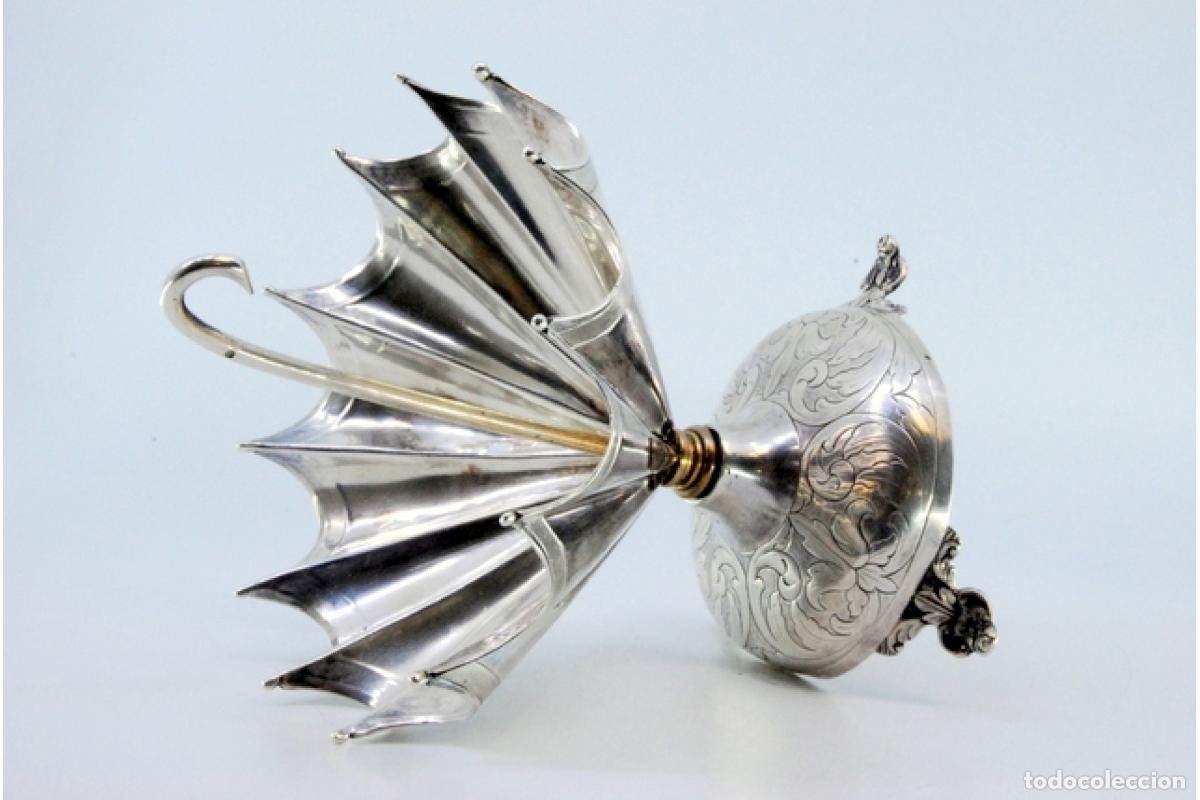 Antig&uuml;edades: Palillero plateado - Paraguas - Foto 4