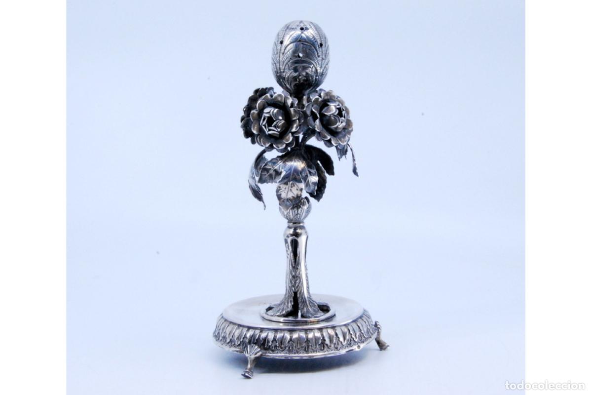Antig&uuml;edades: Palillero de plata - Flores - Foto 9