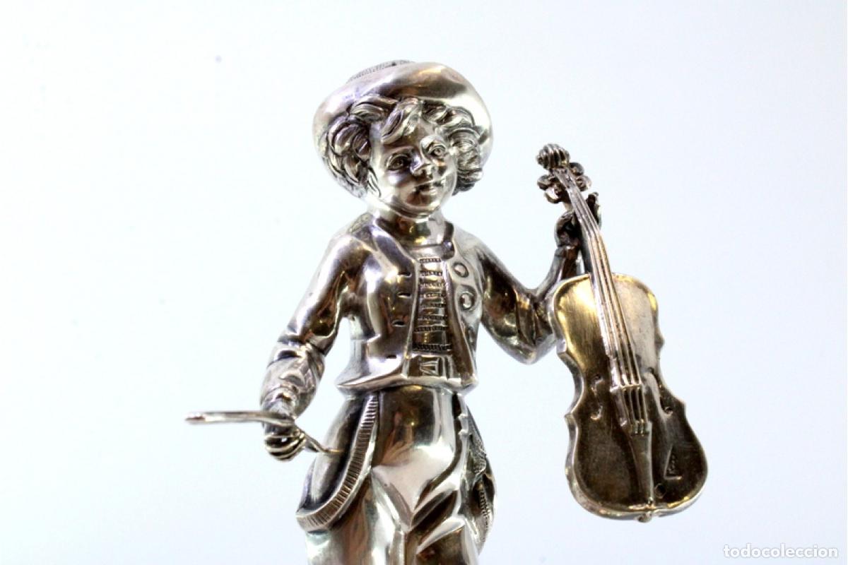 Antig&uuml;edades: Palillero de plata - M&uacute;sico tocando el viol&iacute;n - Foto 5