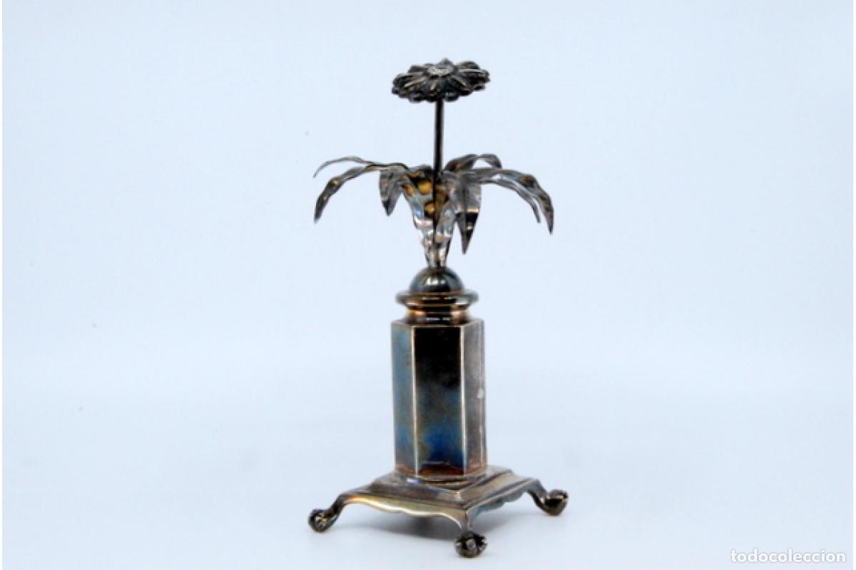 Antig&uuml;edades: Palillero de plata - Flores - Foto 2