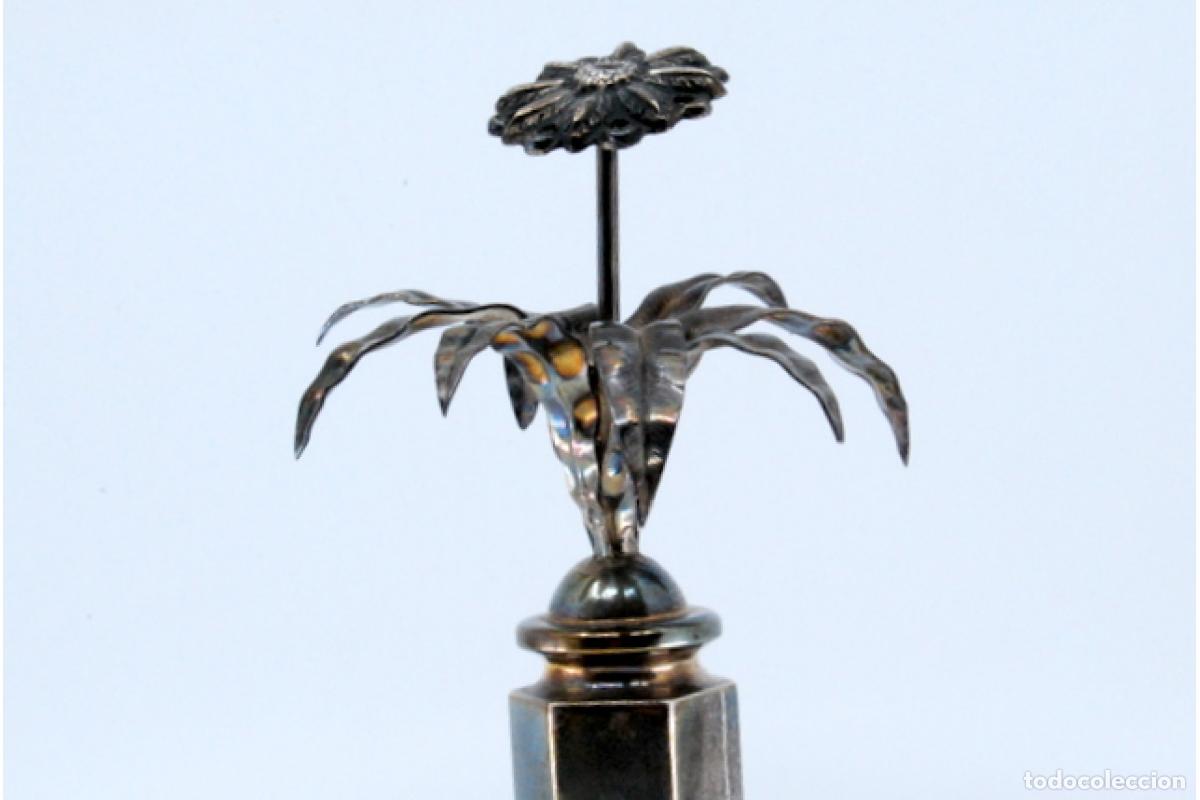 Antig&uuml;edades: Palillero de plata - Flores - Foto 3