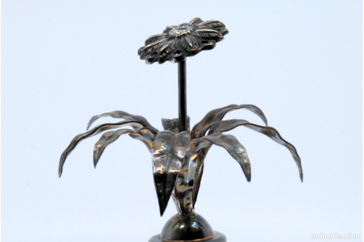Antig&uuml;edades: Palillero de plata - Flores - Foto 4