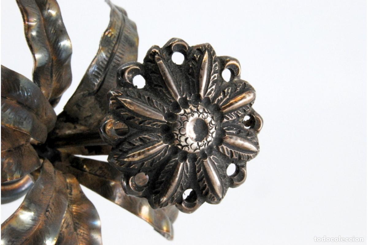Antig&uuml;edades: Palillero de plata - Flores - Foto 8