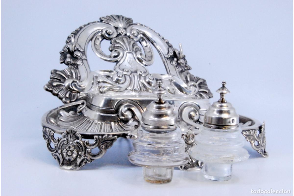 Antig&uuml;edades: tintero de plata - Foto 5
