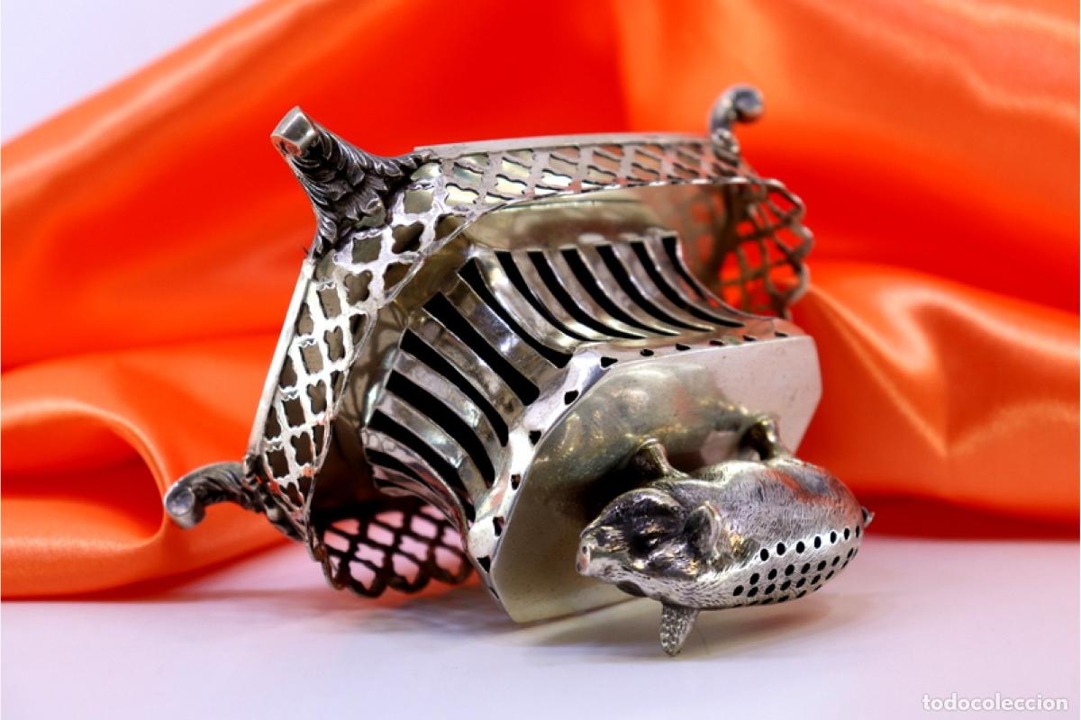 Antig&uuml;edades: Palillero de plata - Cerdo - Foto 2