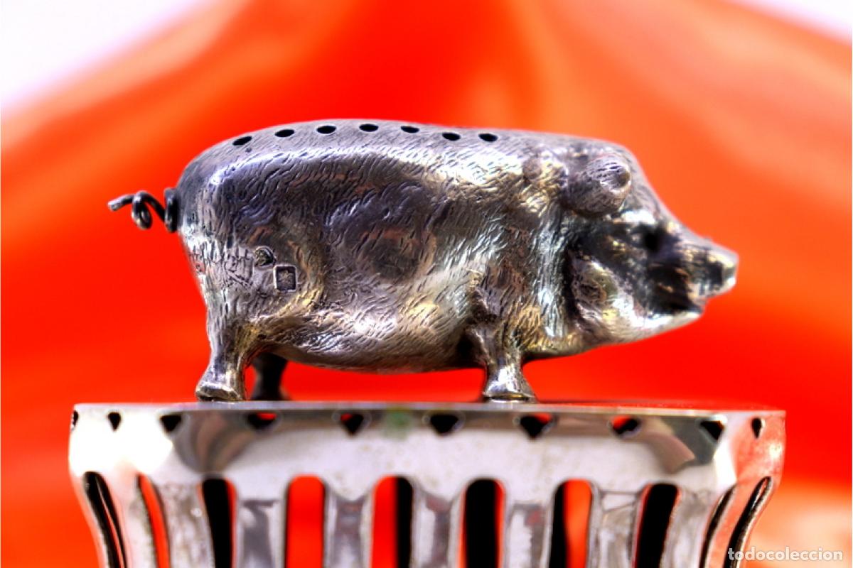Antig&uuml;edades: Palillero de plata - Cerdo - Foto 8