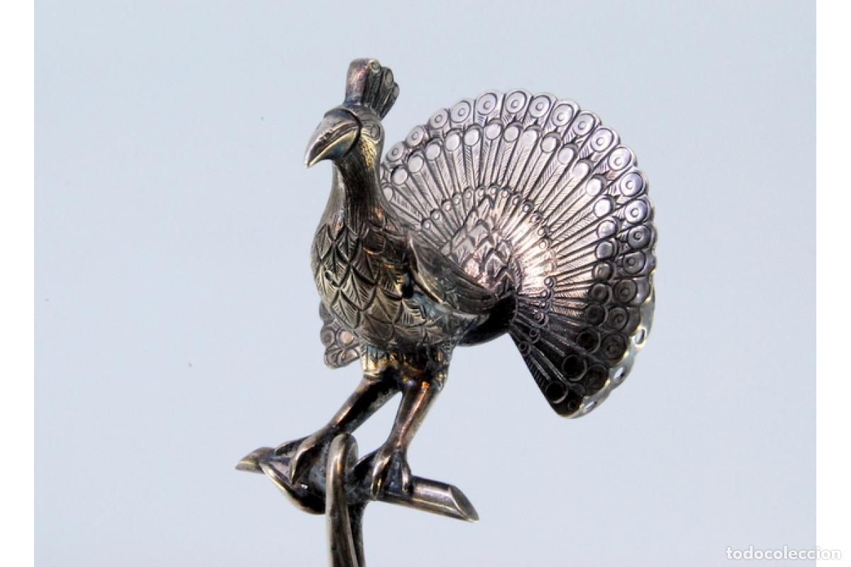Antig&uuml;edades: Palillero de plata - Posado en un peral - Foto 6
