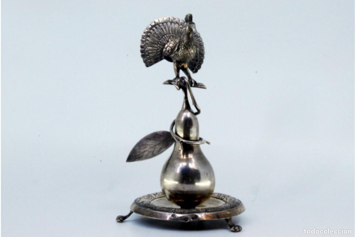 Antig&uuml;edades: Palillero de plata - Posado en un peral - Foto 7
