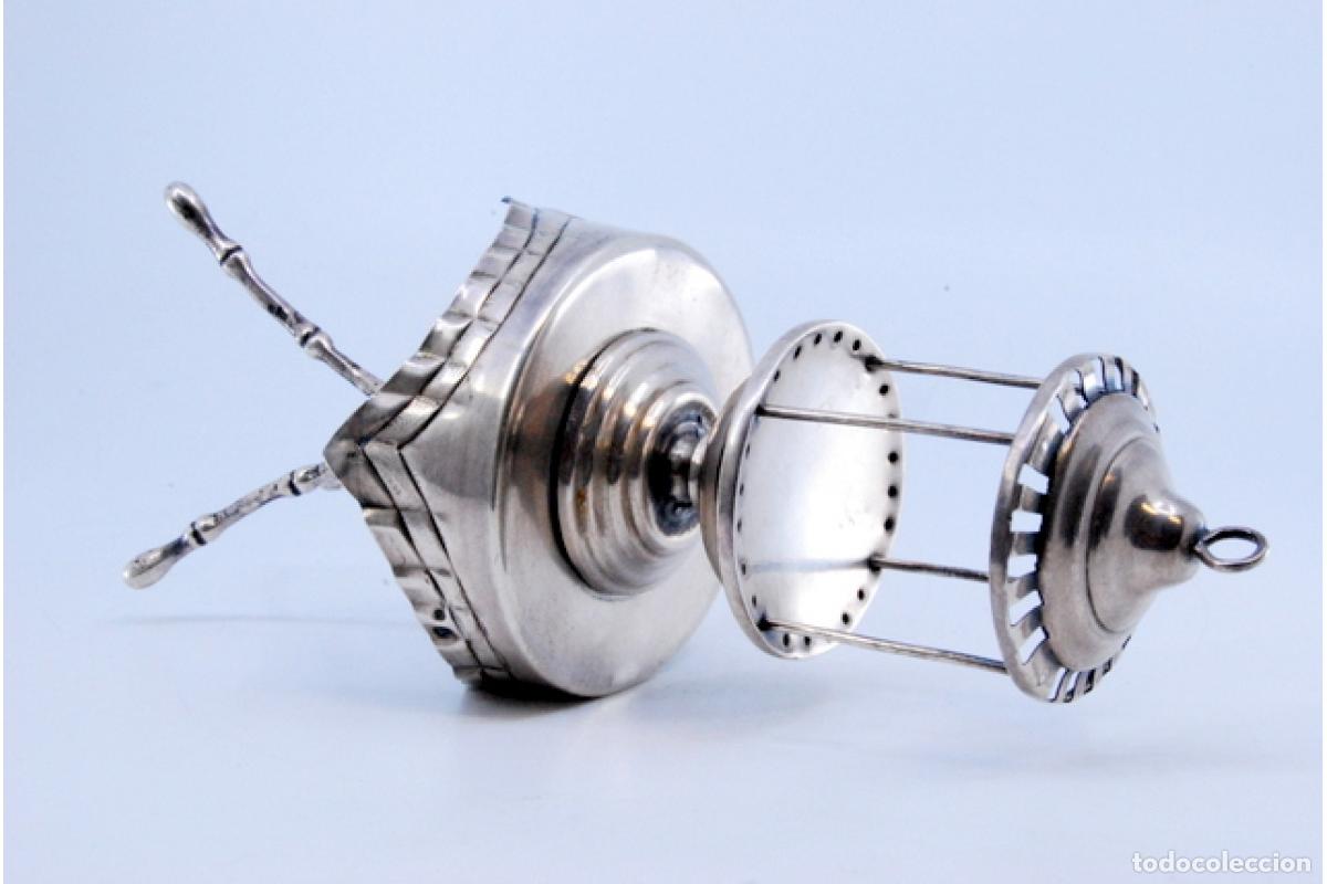 Antig&uuml;edades: Palillero de plata - Mesa con jaula - Foto 6