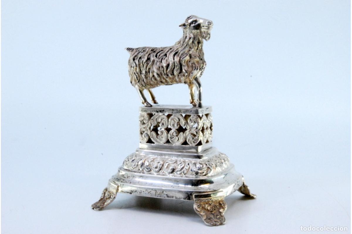Antig&uuml;edades: Palillero de plata - Oveja - Foto 6
