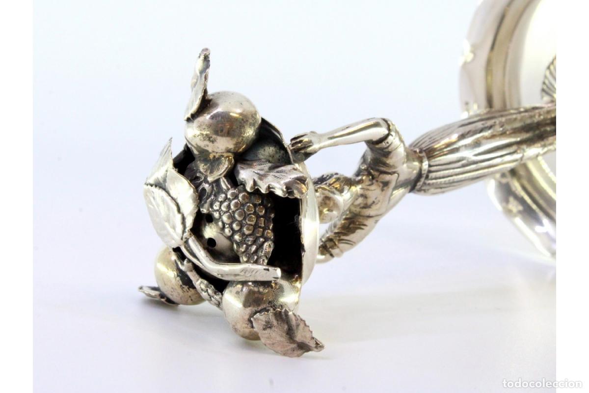 Antig&uuml;edades: Palillero de plata - Vendedor de frutas - Foto 7