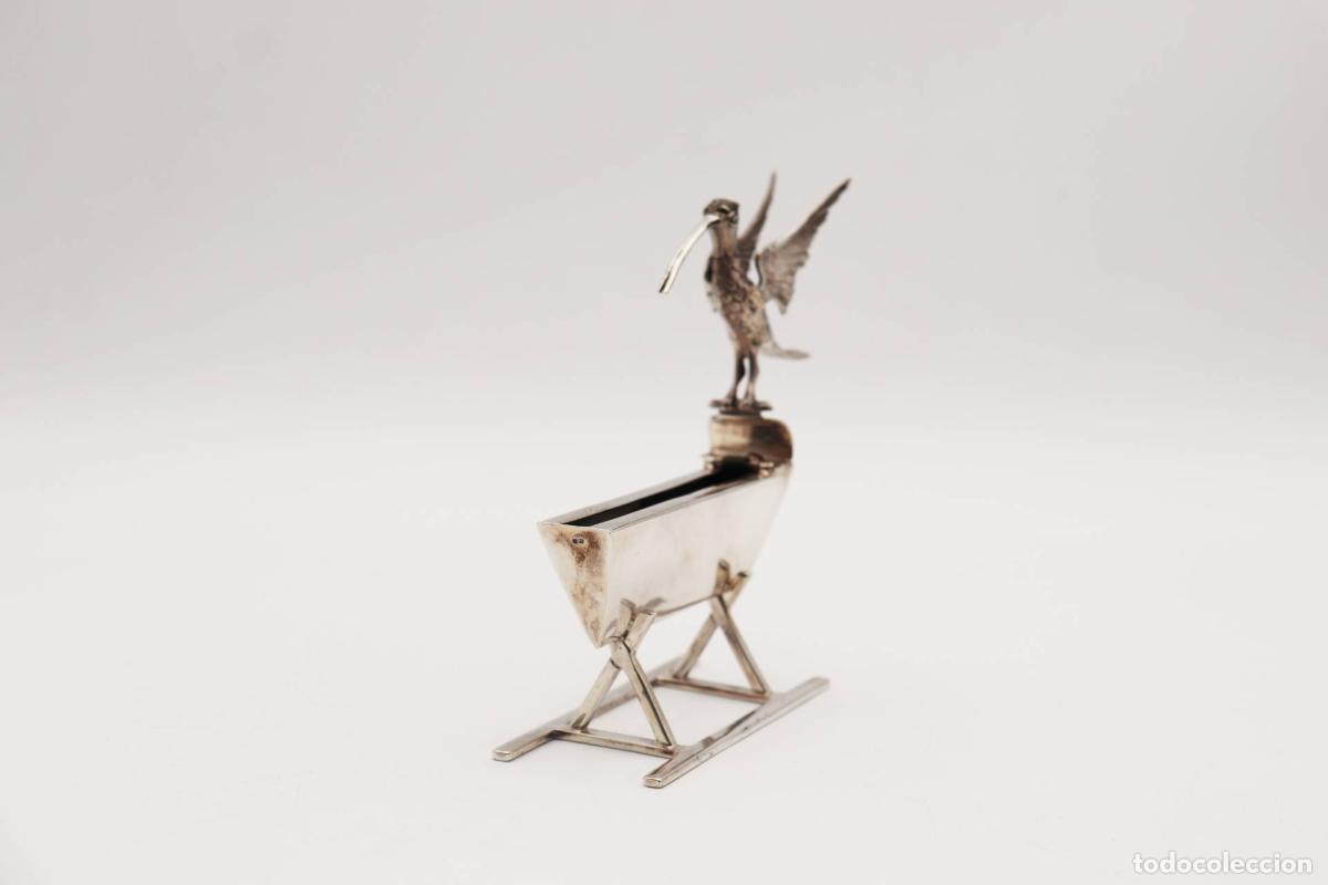 Antig&uuml;edades: Palillero de plata - P&aacute;jaro - Foto 4