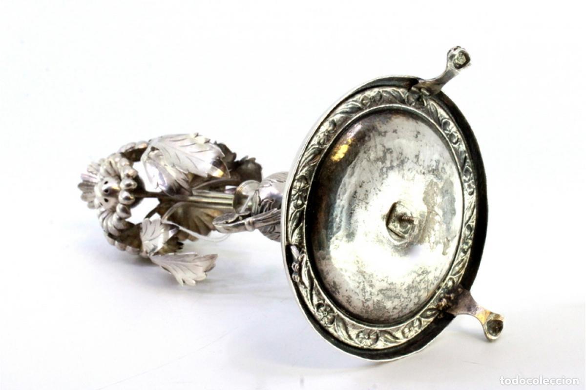 Antig&uuml;edades: Palillero de plata - Flores - Foto 7