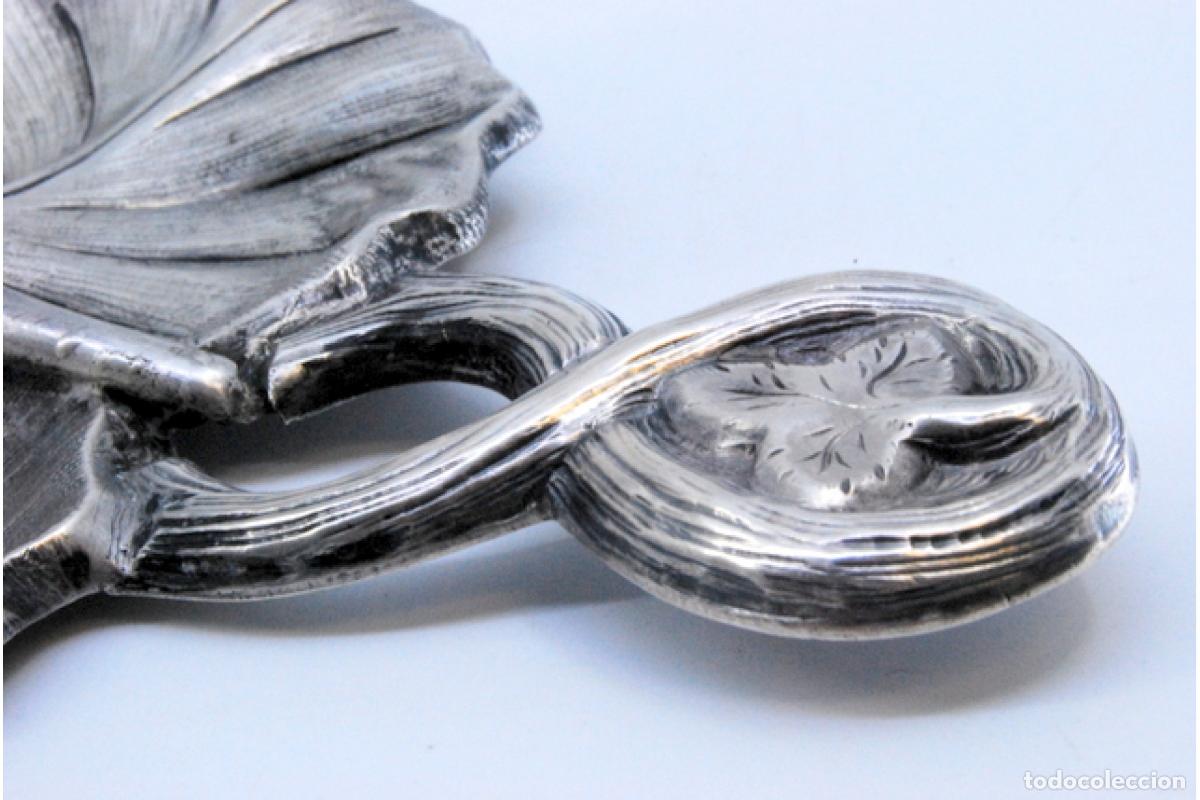Antig&uuml;edades: Candelero de mano, en plata - Foto 6
