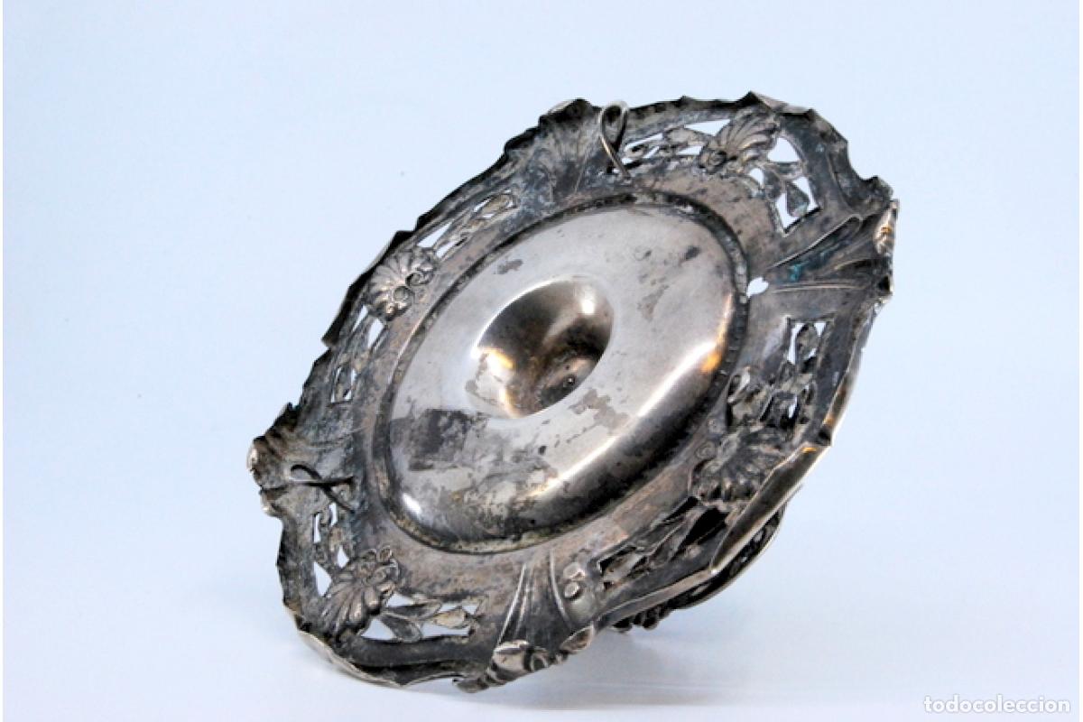 Antig&uuml;edades: Candelero de mano, en plata - Foto 3